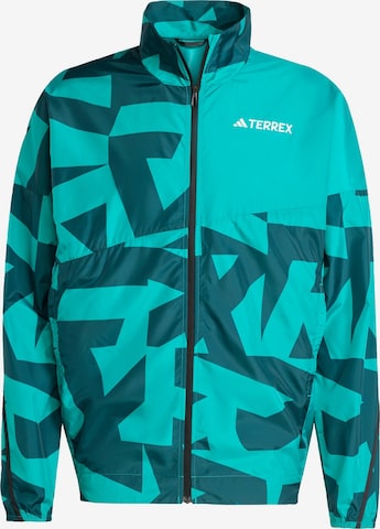 ADIDAS TERREX - Chaqueta deportiva 'Multi Printed Wind' en verde: frente