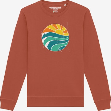 Watapparel Sweatshirt ' Summer Sun ' in Bruin: voorkant
