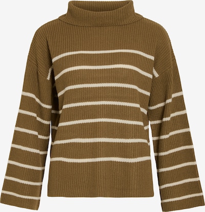 VILA Pullover in oliv / weiß, Produktansicht
