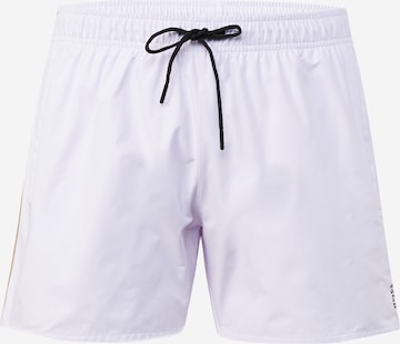 Shorts de bain 'Iсonic' BOSS Black en blanc : devant