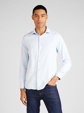 BURTON MENSWEAR LONDON Regular fit Button Up Shirt in Blue: front