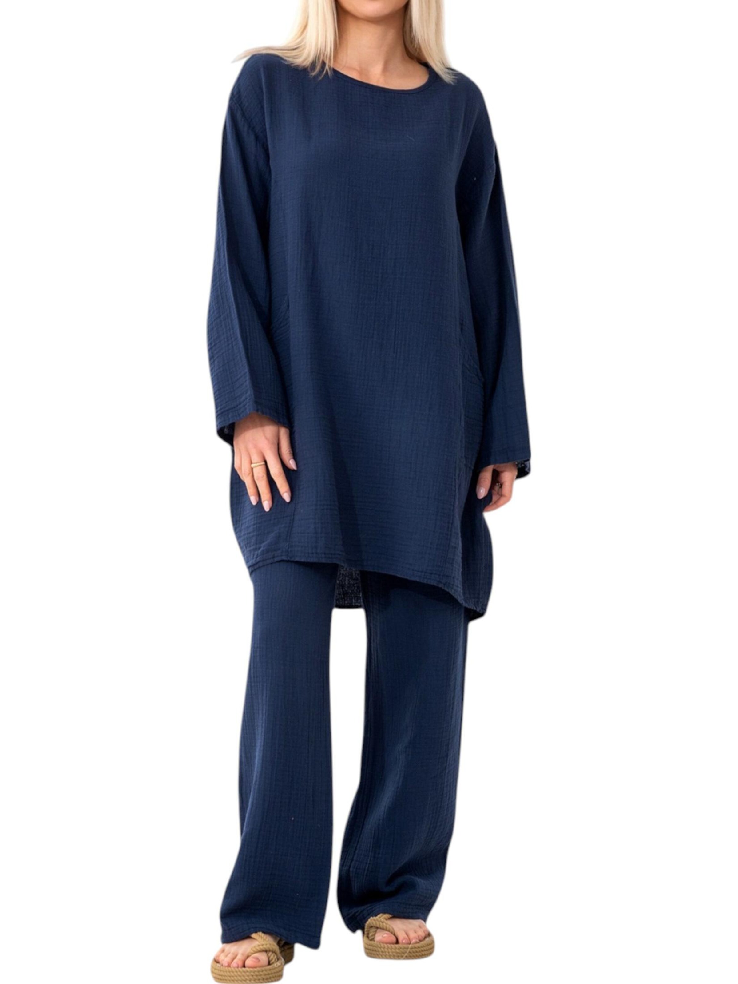 WENOR Bluse 'NISA'‌‌‌ in Blau