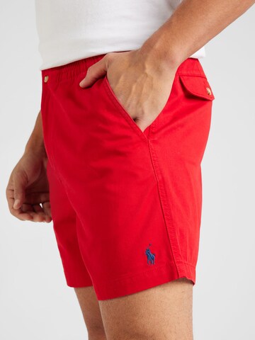 Polo Ralph Lauren Regular Trousers 'PREPSTERS' in Red