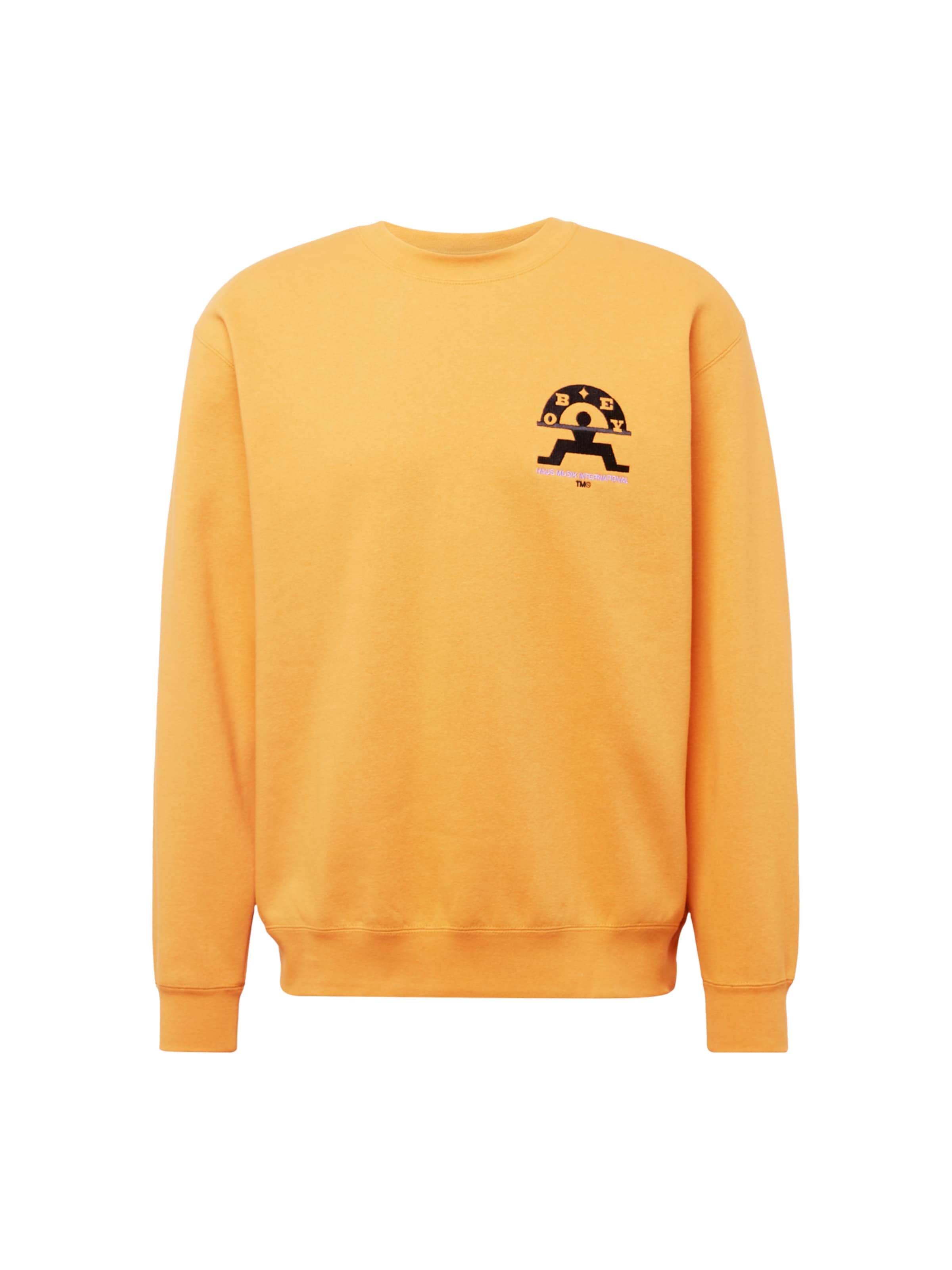 Obey Sweatshirt in Gelb: Vorderseite