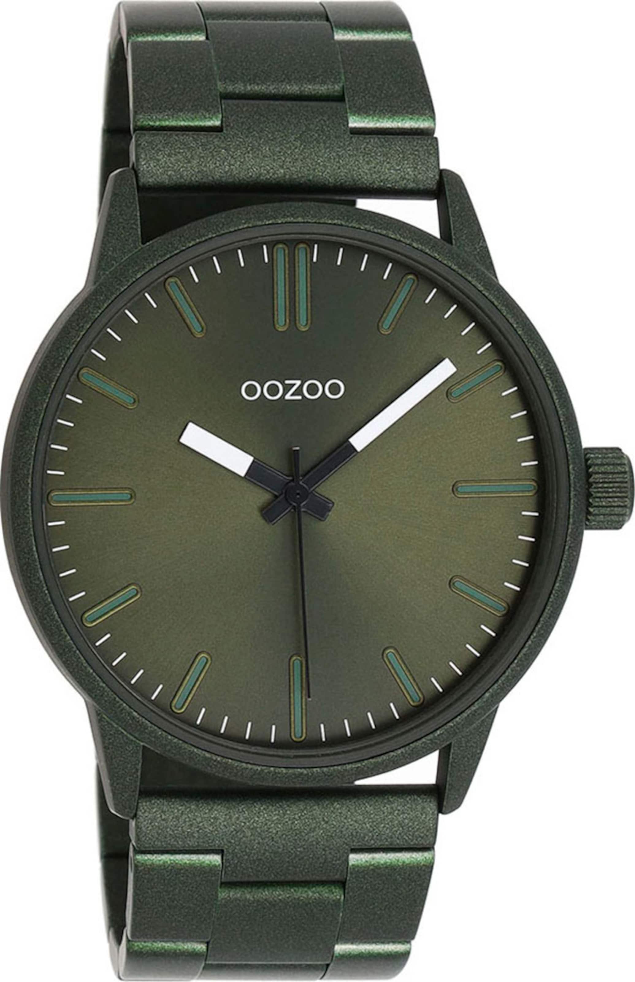 OOZOO Analog Watch in Green: front
