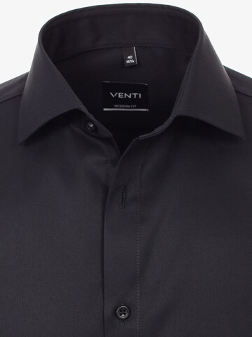 VENTI Regular fit Button Up Shirt in Black