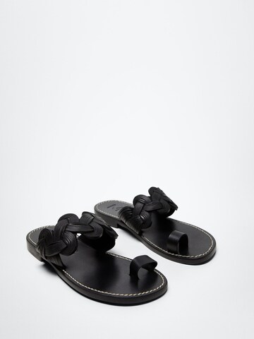 MANGO Mules ' Sea' in Black