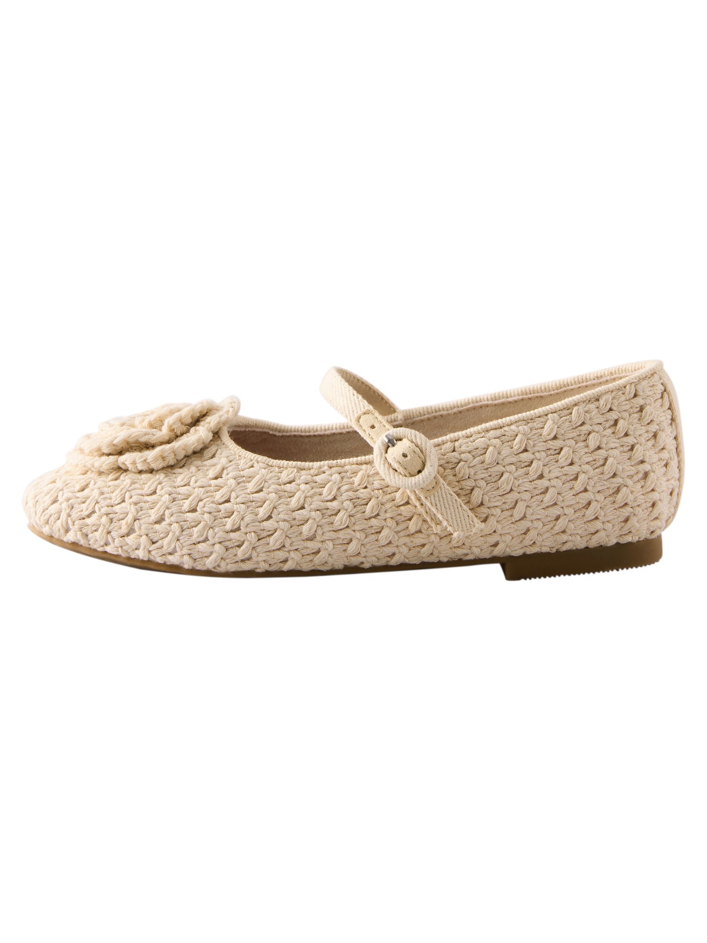 Next Ballet Flats in Beige: front