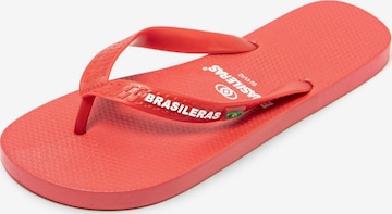 Brasileras - Zapatos para playa y agua 'Classic Pro M' en rojo: frente