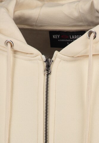 Key Largo Sweatjacke ' CONFIDENCE ' in Beige