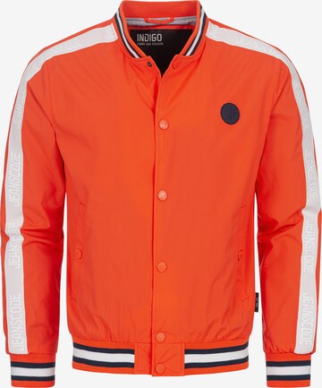 INDICODE JEANS Between-Season Jacket in Orange: front