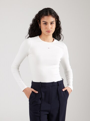Maglietta 'ESSENTIAL' di Tommy Jeans in bianco: frontale