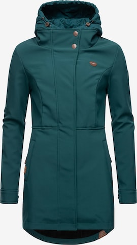 Manteau fonctionnel 'Ybela' Ragwear en vert : devant