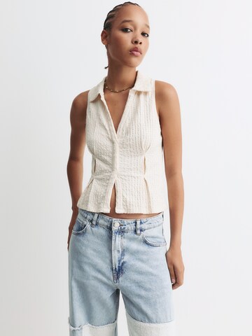 Pull&Bear Top - Béžová: predná strana
