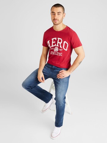 AÉROPOSTALE T-Shirt 'ATHLETICS' in Rot
