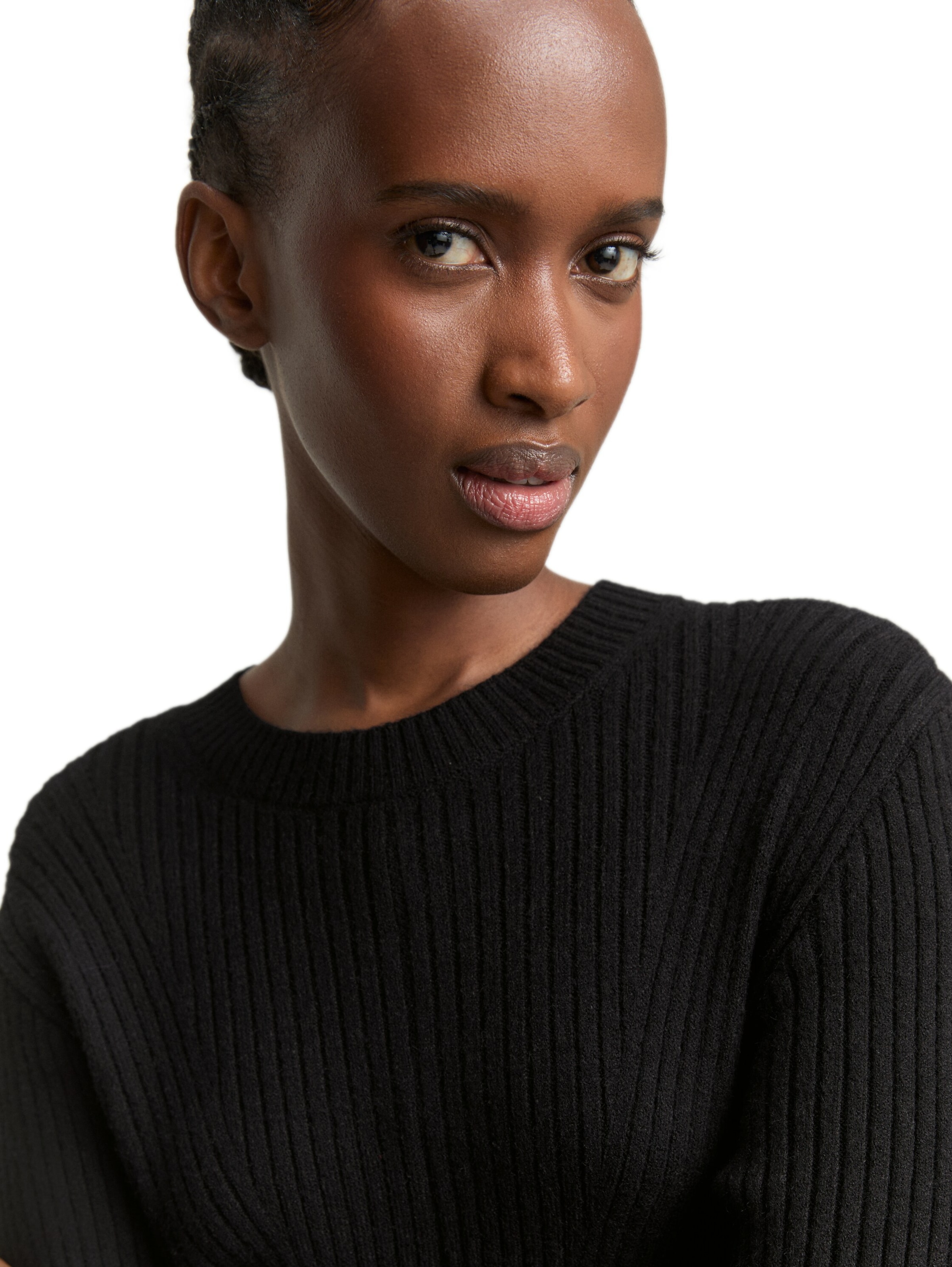 TOM TAILOR DENIM Kleid in Schwarz