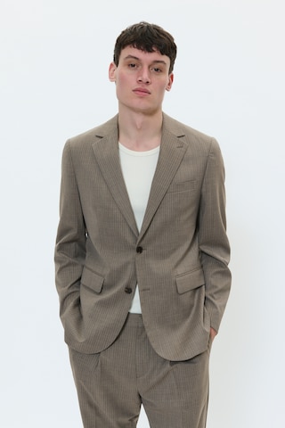 Matinique Regular fit Colbert 'George' in Grijs: voorkant