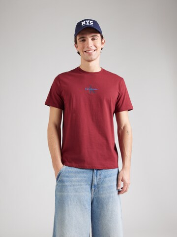 Calvin Klein Jeans Tričko - Červená: predná strana