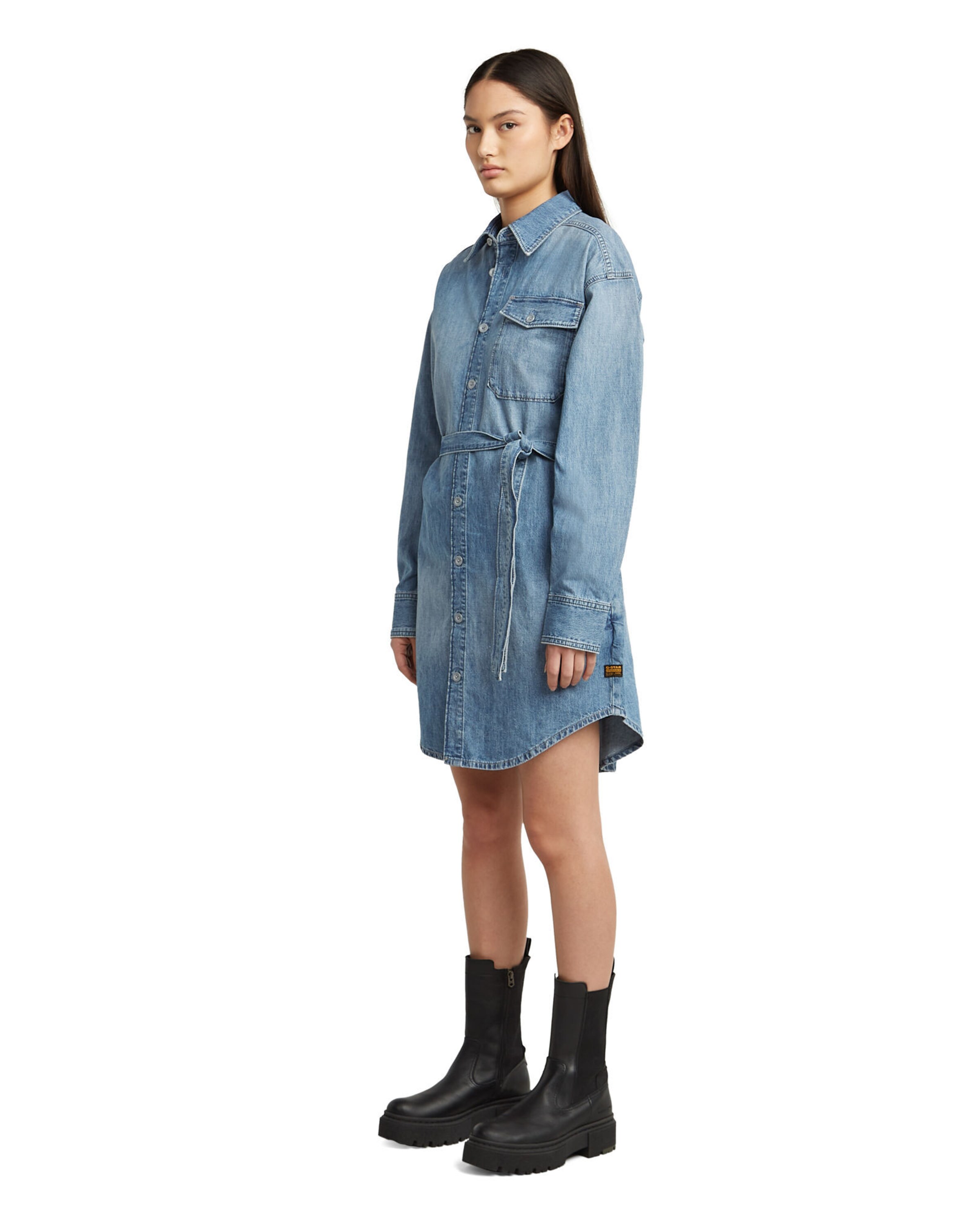 G-STAR Shirt dress in Blue