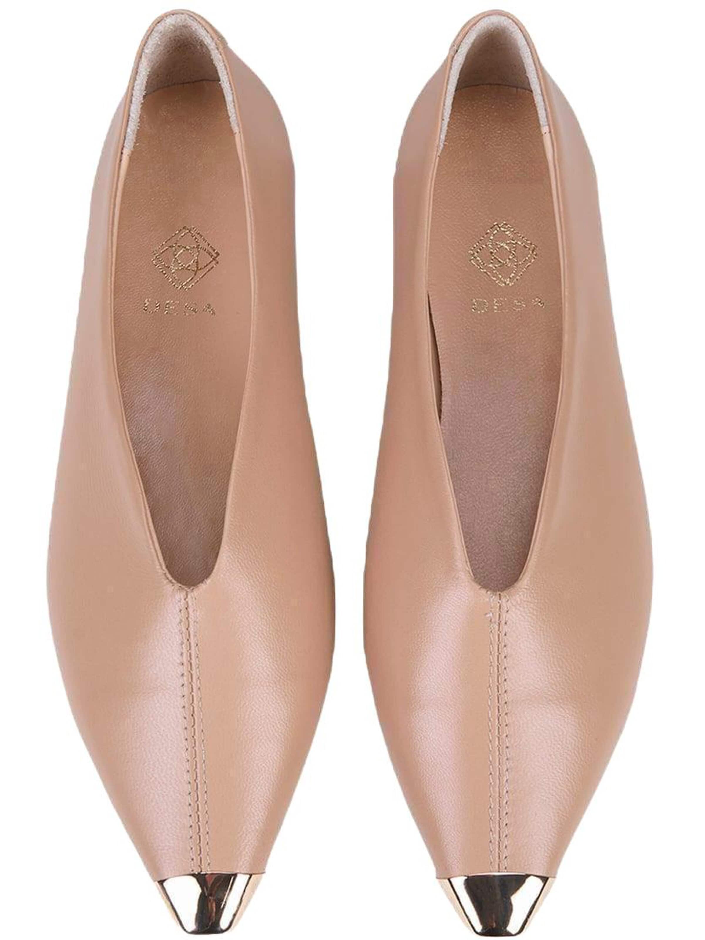 Desa - Bailarina 'Spitz zulaufende Ballerinas' en beige