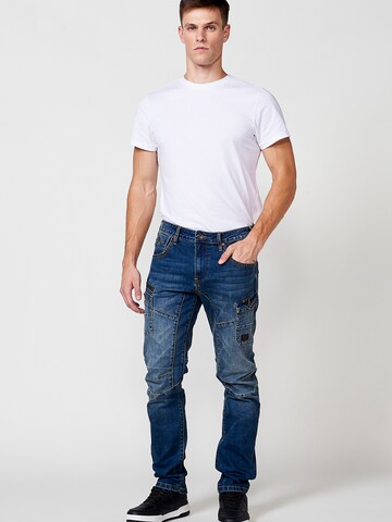 Regular Jeans cargo KOROSHI en bleu