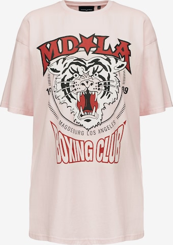 Magdeburg Los Angeles Shirt 'BOXING CLUB' in Pink: front