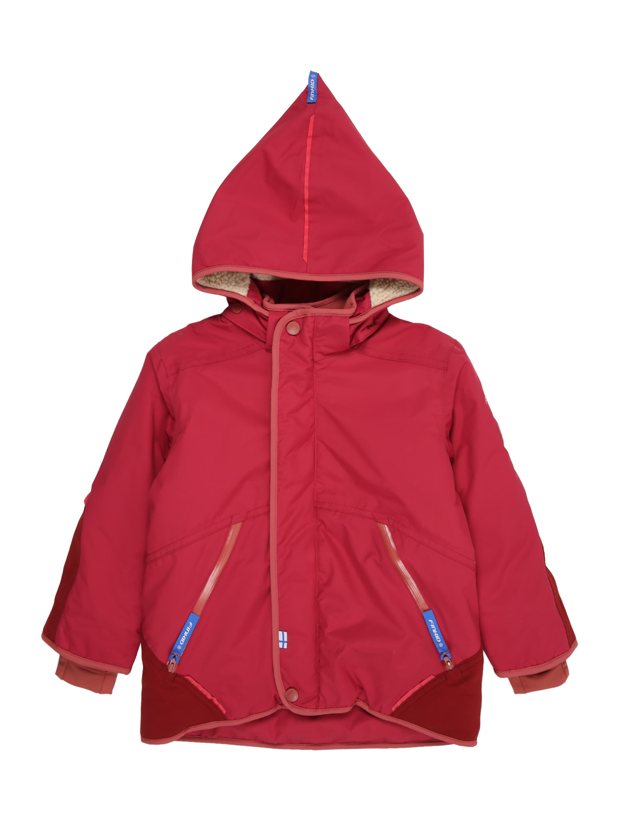 FINKID Jacke 'TALVINEN HUSKY' in Rot: Vorderseite