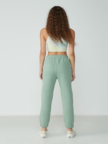 C&City Tapered Pijamahose in Grün