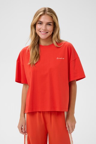 T-shirt 'Poppy' SAINT TROPEZ en rouge : devant