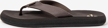Brasileras Strand-/badschoen 'Puff' in Bruin: voorkant