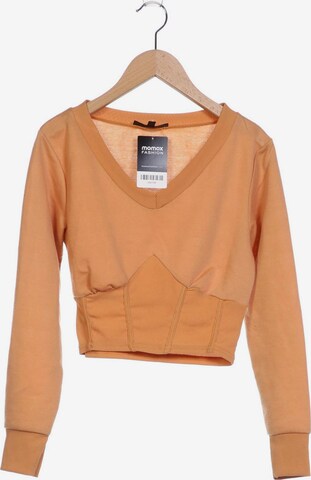 Missguided Petite Sweatshirt & Zip-Up Hoodie in S in Brown: front