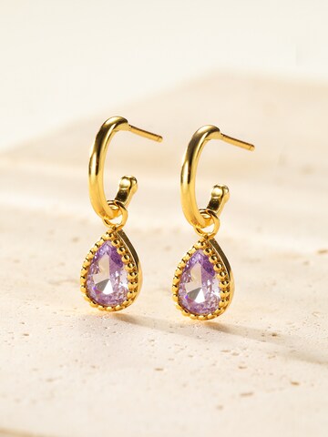 Hey Happiness Ohrringe 'June Birthstone' in Gold