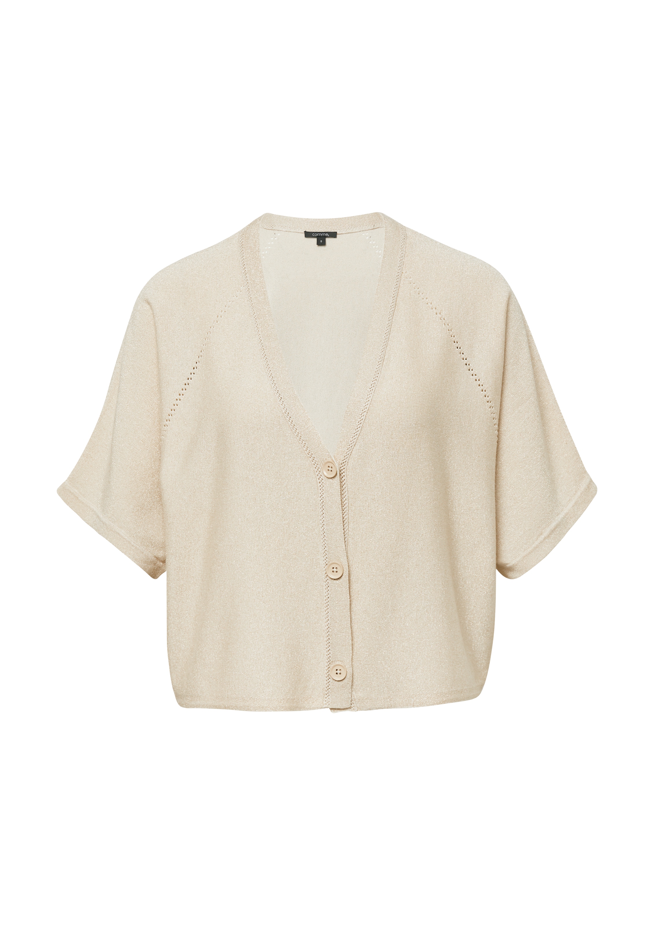 COMMA Strickjacke in Beige: Vorderseite