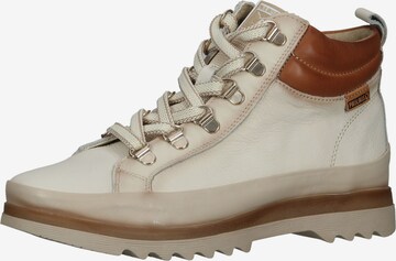 PIKOLINOS Lace-Up Ankle Boots in Beige: front