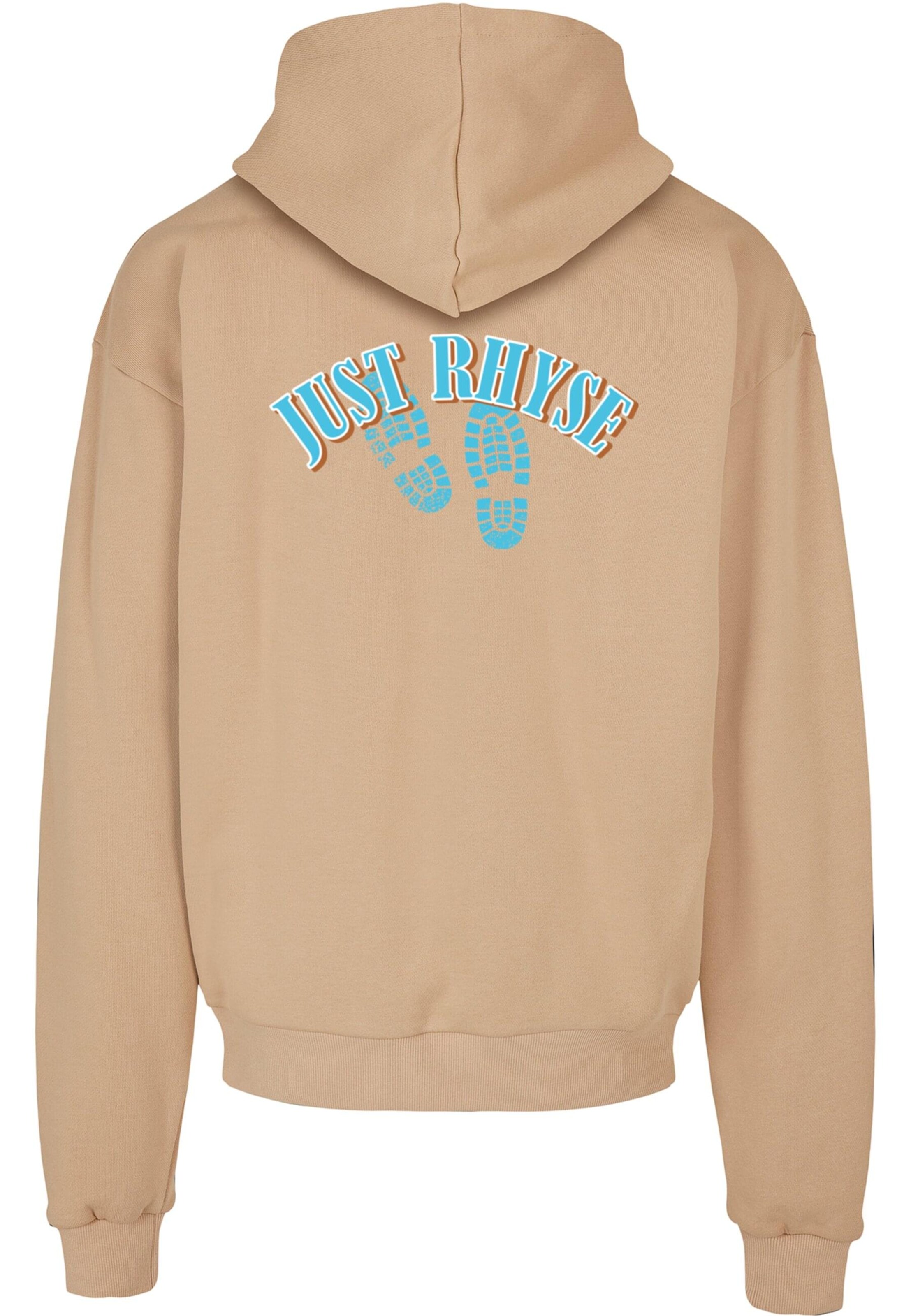 Sweat-shirt 'Go Further' Just Rhyse en beige