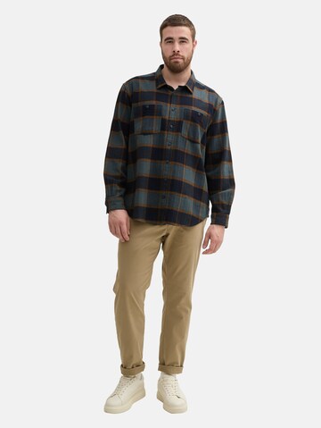 Coupe regular Chemise TOM TAILOR Men + en bleu