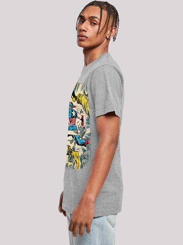 F4NT4STIC Shirt 'Marvel Captain America Spang' in Grey