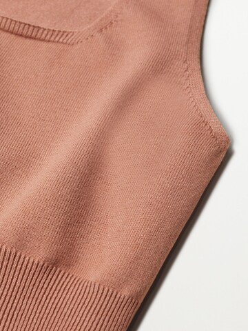 MANGO Knitted Top 'Lunera' in Pink