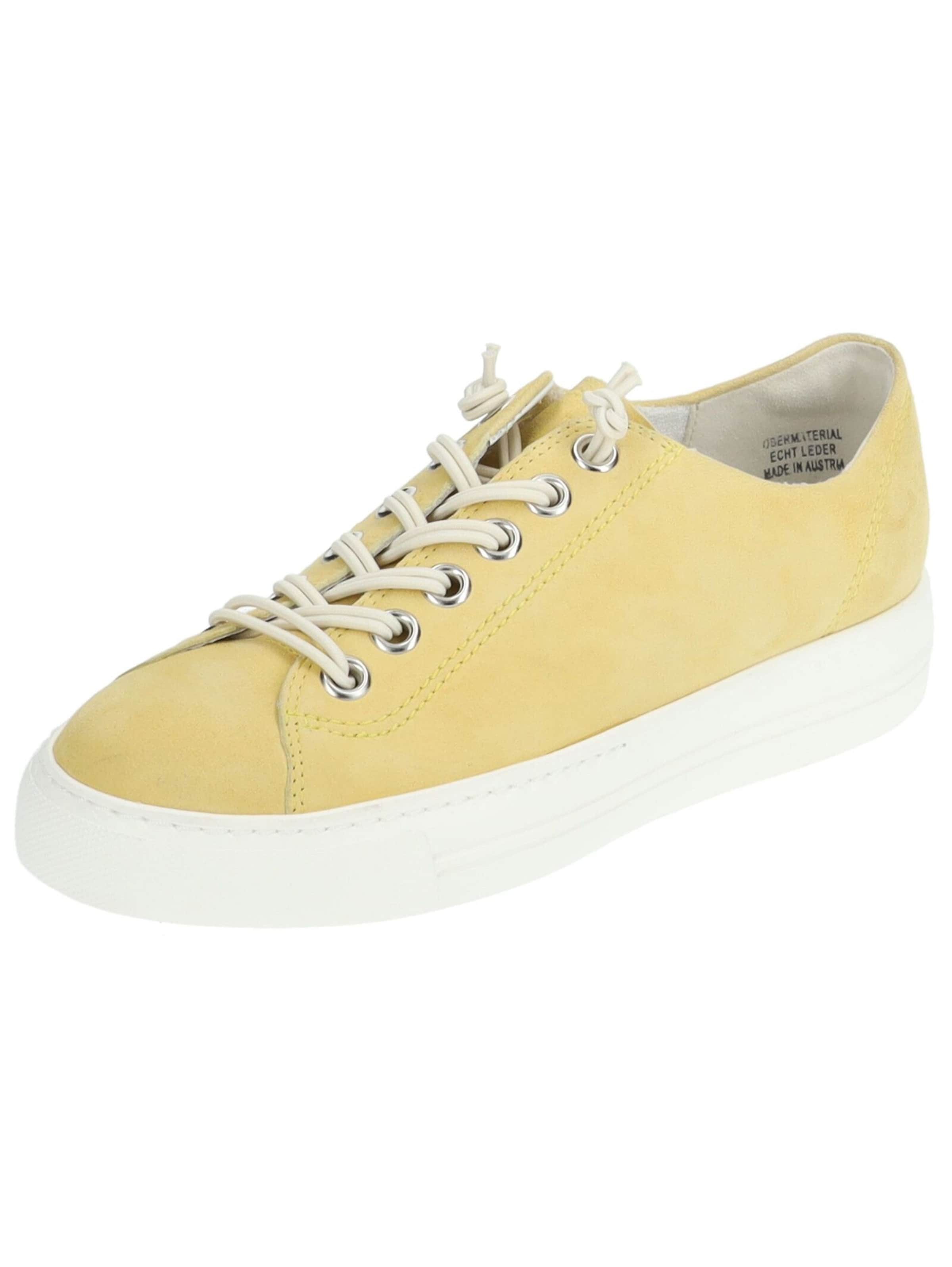 Baskets basses Paul Green en jaune : devant