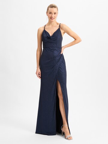 Marie Lund Evening Dress in Blue: front