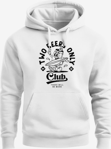 Neverless Sweatshirt 'Two Beers only' in White: front