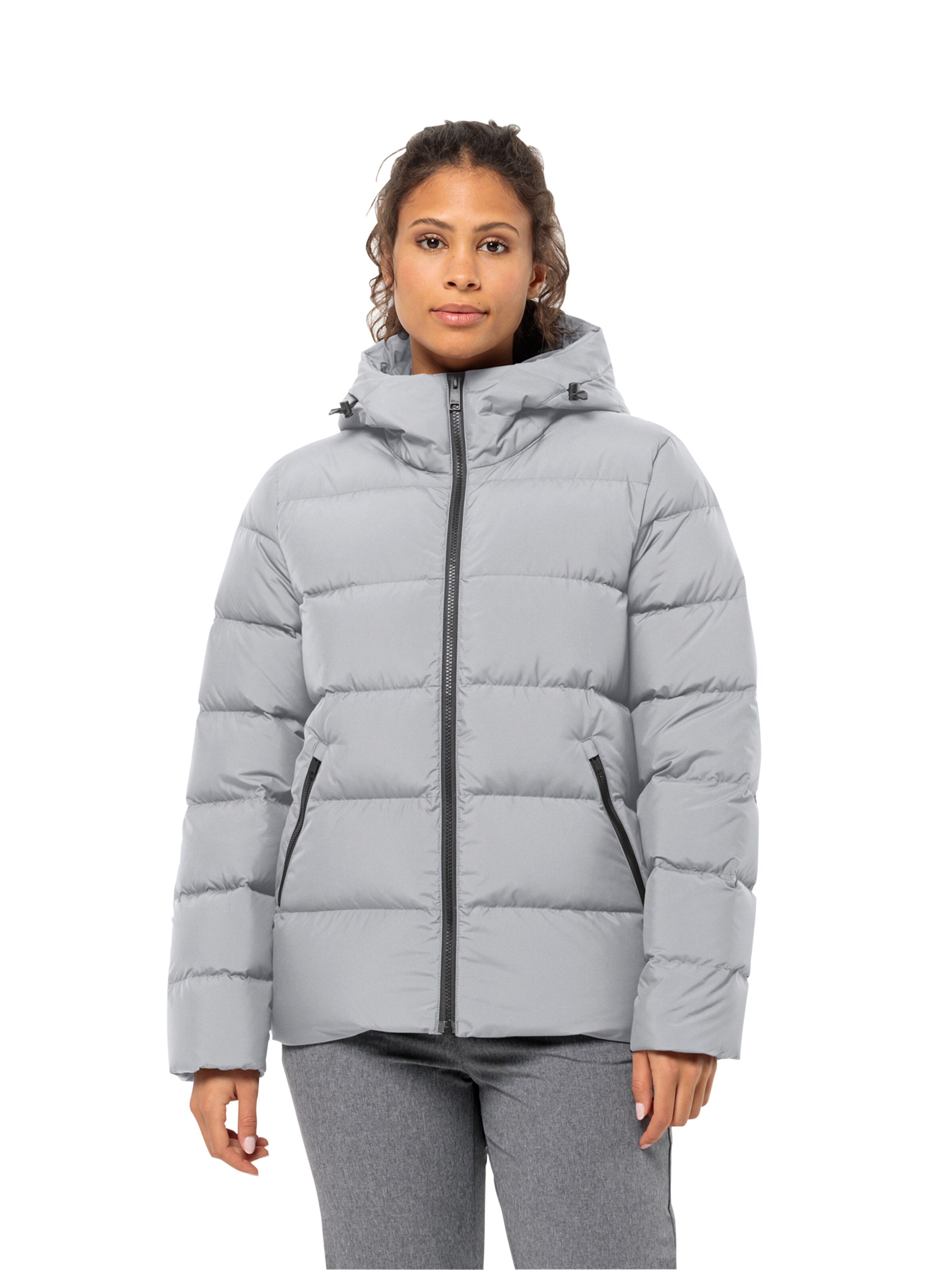 JACK WOLFSKIN Outdoorová bunda 'FROZEN PALACE' - Sivá: predná strana