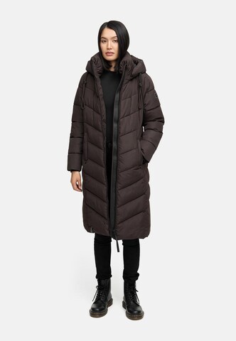 Manteau d’hiver 'Sahnekatzii XIV' NAVAHOO en marron : devant