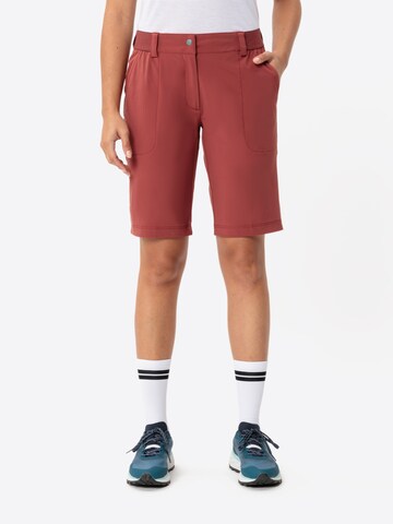 VAUDE Regular Outdoor trousers 'Farley' in Red: front