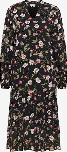 Rochie tip bluză Usha pe verde / oliv / roz închis / negru / alb, Vizualizare produs