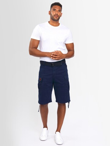 Alessandro Salvarini Regular Cargo Pants in Blue: front