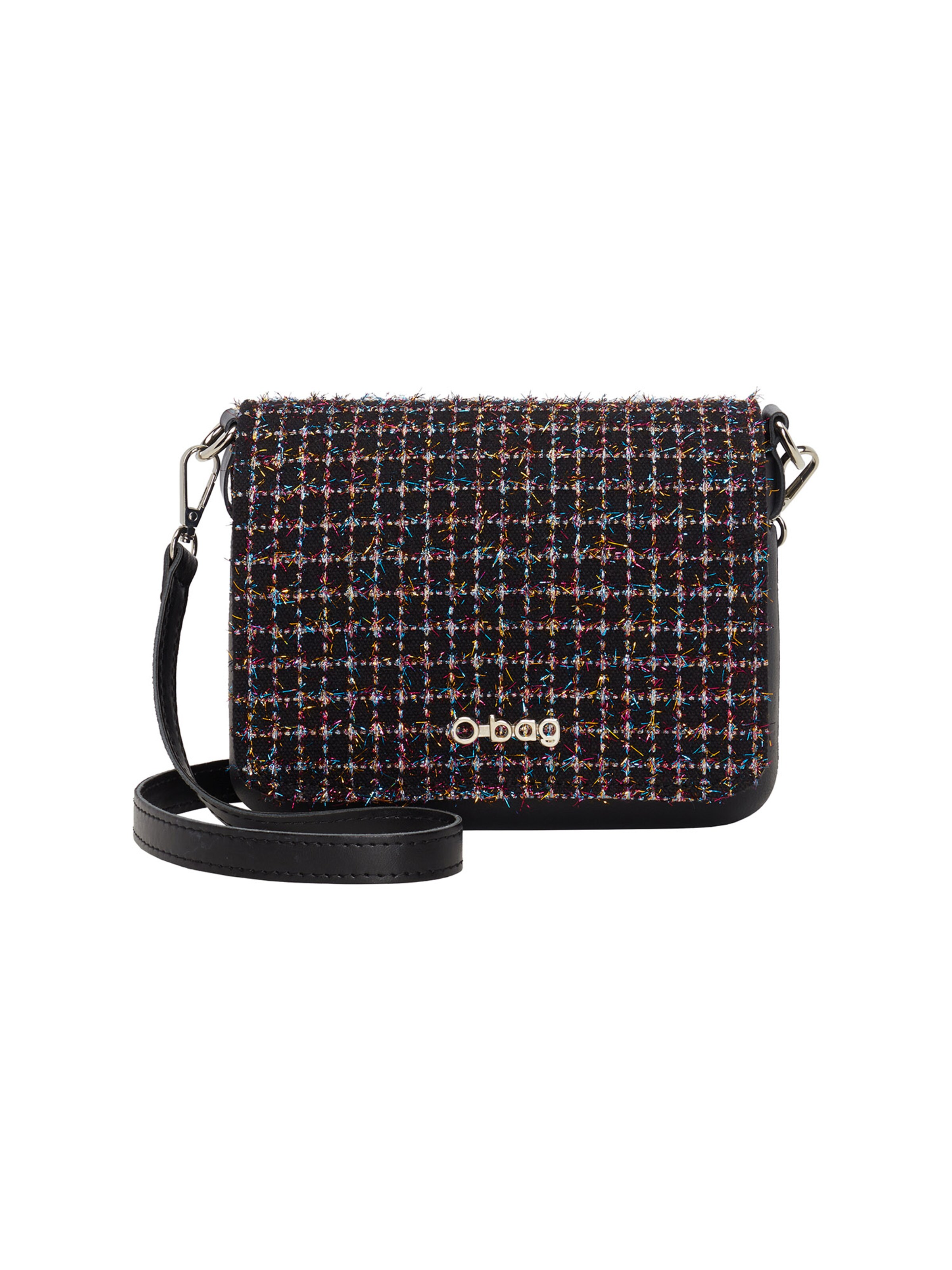 O bag Umhängetasche Wasserabweisend O pocket in Schwarz: Vorderseite