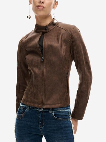Desigual Winterjas 'CHAQ_SAND 26SWEW10' in Bruin