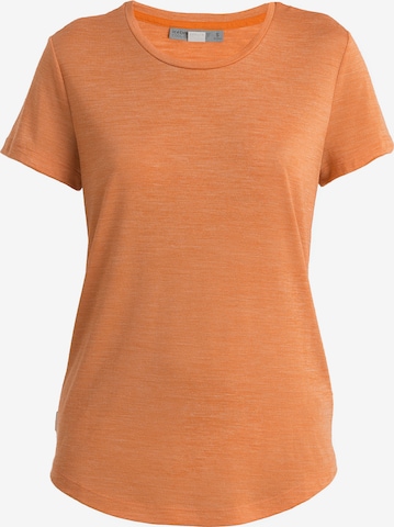 ICEBREAKER - Camisa 'Sphere II' em laranja: frente