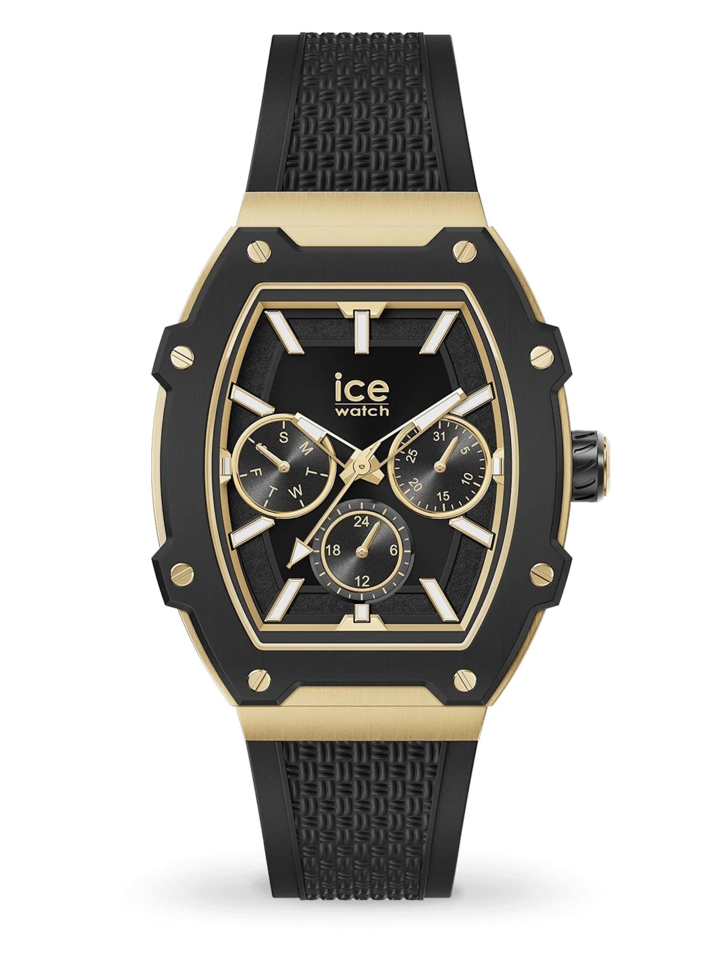 ICE WATCH Analoguhr 'Boliday'‌‌‌ in Schwarz: Vorderseite